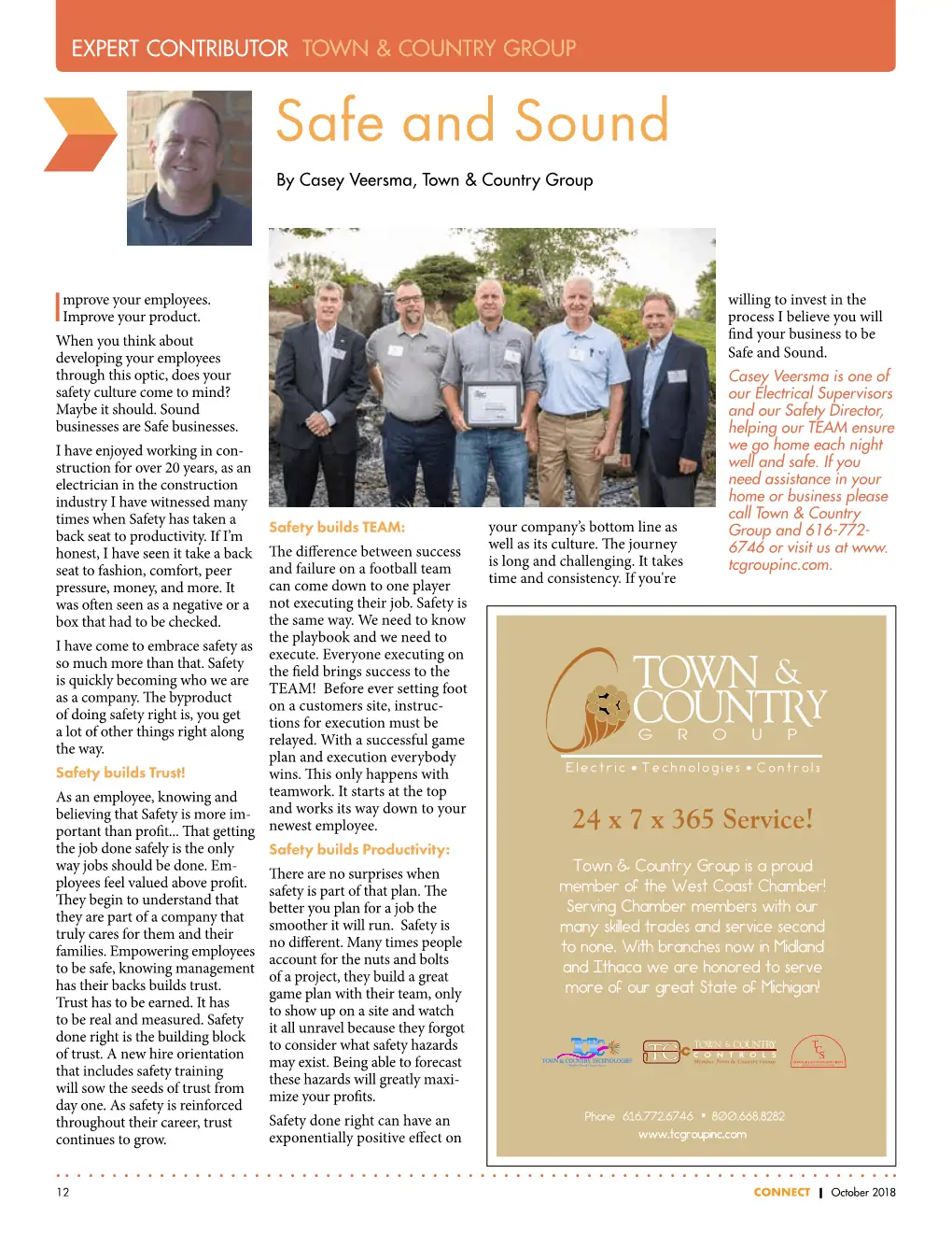 A recent article by our staff on Momentum.  Published in the West Coast Chamber of Commerce, Connect October 2018 edition.